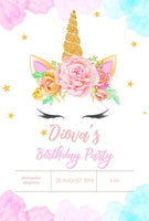 Unicorn Themed Party Backdrop