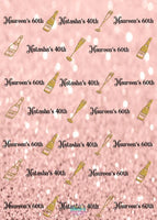 Custom 40th Happy Birthday Backdrop