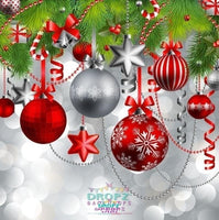 Backdrop - Christmas Baubles