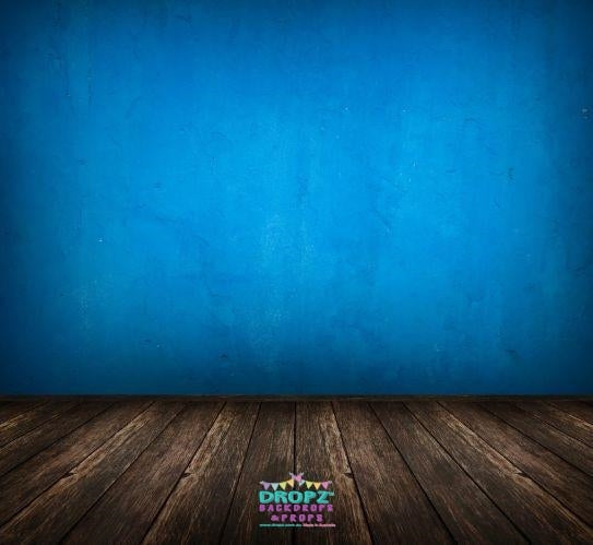 Backdrop - Dark Wood & Blue Grunge
