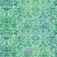 Backdrop - Gorgeous Green Damask