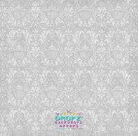 Backdrop - Grey Damask "Vinnie"