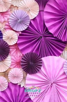 Backdrop - Paper Rosettes Orchid