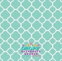 Backdrop - Quarterfoil Lattice - Choose A Color