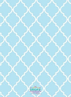 Backdrop - Quarterfoil Lattice - Choose A Color