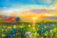 Backdrop - Sunset Fields Portrait