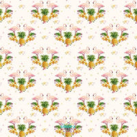 Backdrop - Tropical Flamingo Summer