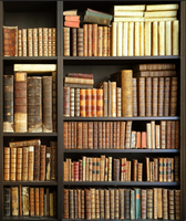 Antique Books on a shelf
