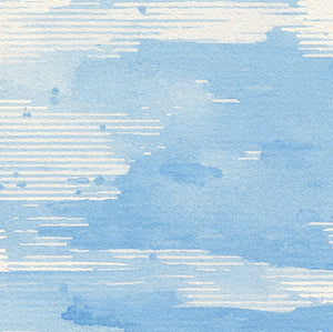 Watercolor - Blue Cream