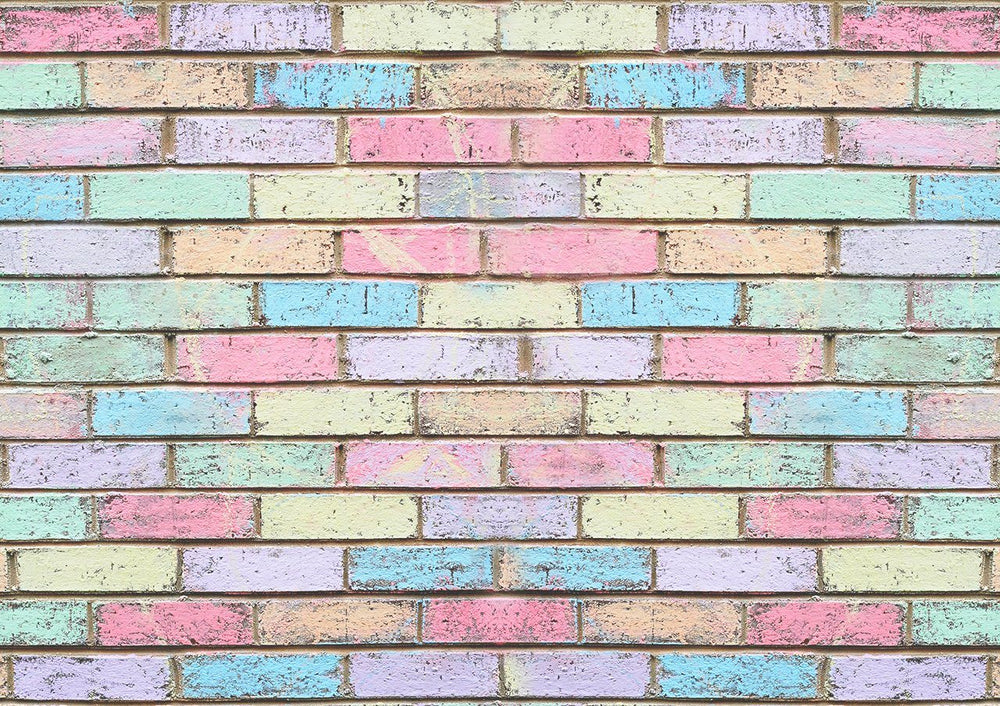 Coloured Brick Wall Backdrop