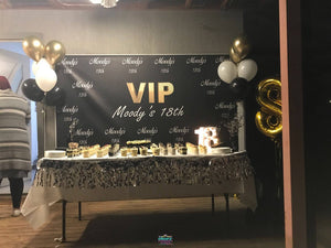 Custom VIP Party Backdrop