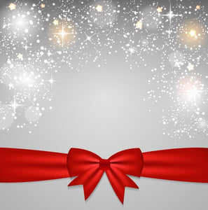 Sparkly Silver Stars Xmas Photography Background