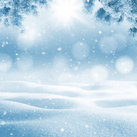 Winter Snow Background Portrait
