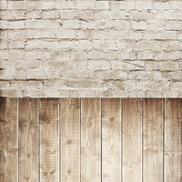 Wooden Floor & Sandy Brick Wall