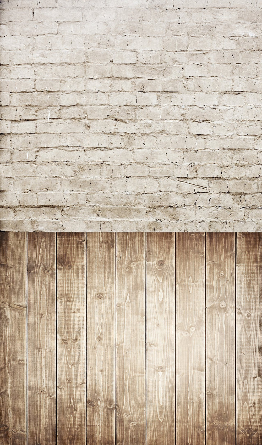 Wooden Floor & Sandy Brick Wall