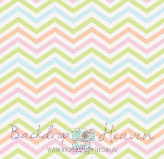 Backdrop - A Spring Pastel Chevron