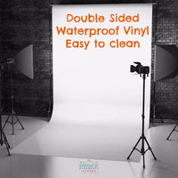 Backdrop - A1 White Double Sided Vinyl Backdrop