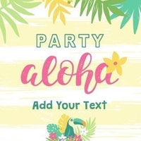 Backdrop - Aloha Hawaiian Party