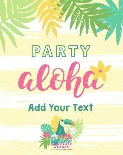 Backdrop - Aloha Hawaiian Party