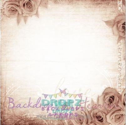 Backdrop - Antique Tea Roses