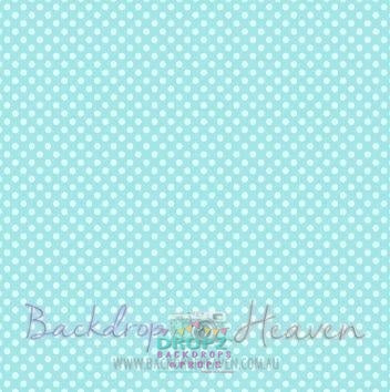 Backdrop - Aqua Polka Dots