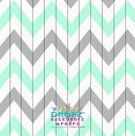 Backdrop - Aztec Mint Chevron