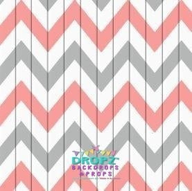 Backdrop - Aztec Peach Chevron