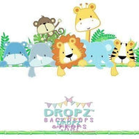 Backdrop - Baby Jungle Animal Frame