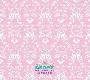 Backdrop - Baby Pink Damask