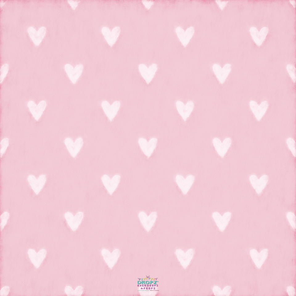 Backdrop - Baby Pink Hearts