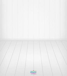 Backdrop - Basic Clean White Wooden Combo
