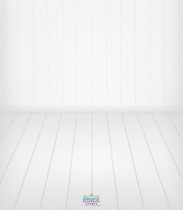 Backdrop - Basic Clean White Wooden Combo