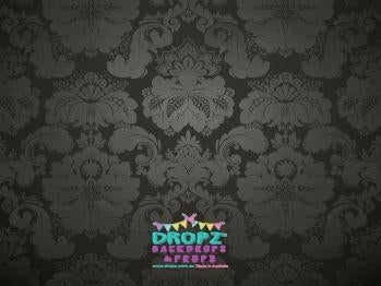 Backdrop - Black Damask