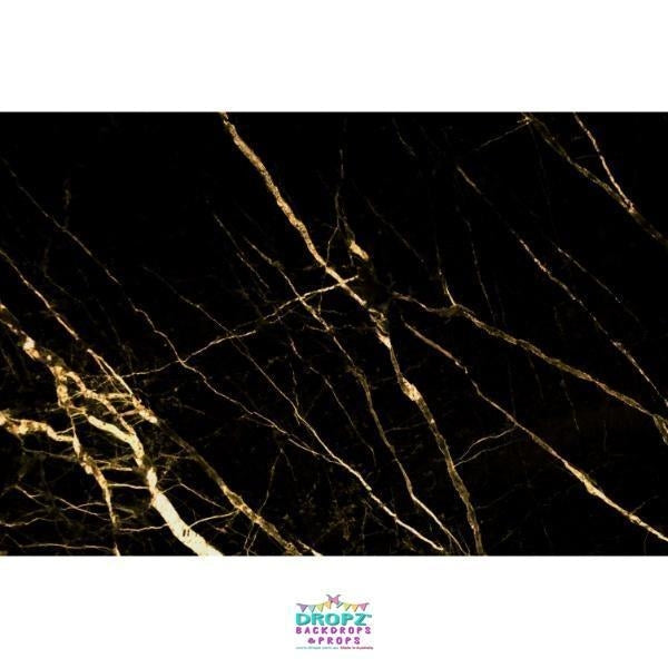 Backdrop - Black Gold Marble Granite Backdrop