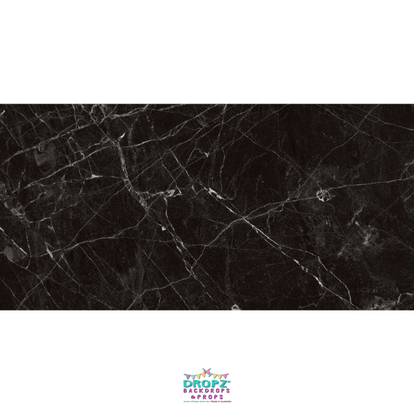 Backdrop - Black Stone Marble Backdrop