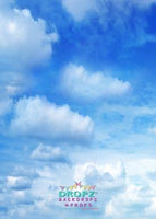 Backdrop - Blue Cloudy Sky Portrait
