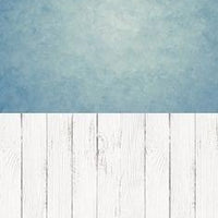 Backdrop - Blue Portrait Wall & White Floor All In One