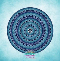 Backdrop - Blue Teal Mandala
