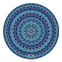 Backdrop - Blue Teal Mandala
