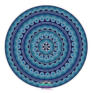 Backdrop - Blue Teal Mandala