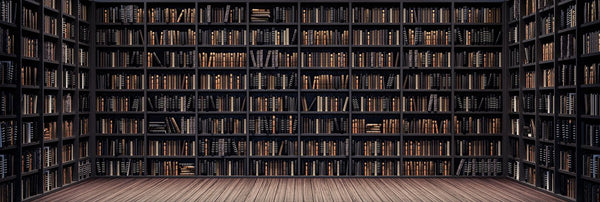 Backdrop - Bookshelves Library Room