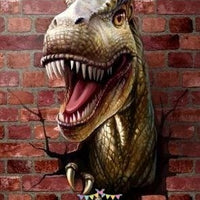Backdrop - Brick Wall Dinosaur