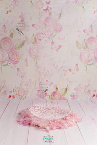 Backdrop - Butterfly Rose Wall & Floor