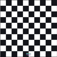 Backdrop - Checkered Black White