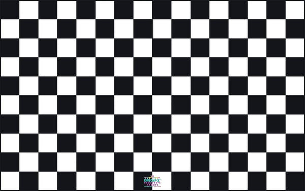 Backdrop - Checkered Black White