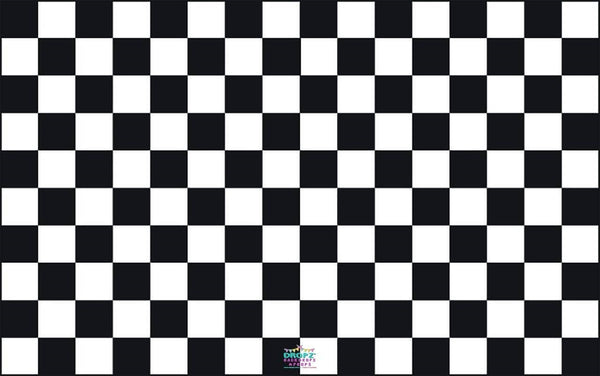 Backdrop - Checkered Black White