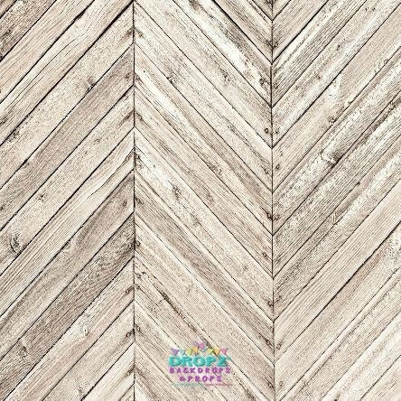 Backdrop - Chevron Floorboards