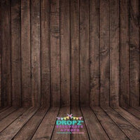 Backdrop - Chocolate Wooden Planks All In One