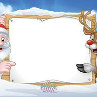 Backdrop - Christmas Greeting Sign Backdrop