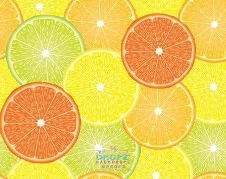 Backdrop - Citrus Fruit Collage